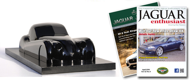 DE CLERCQ sculpture Jaguar XK 120