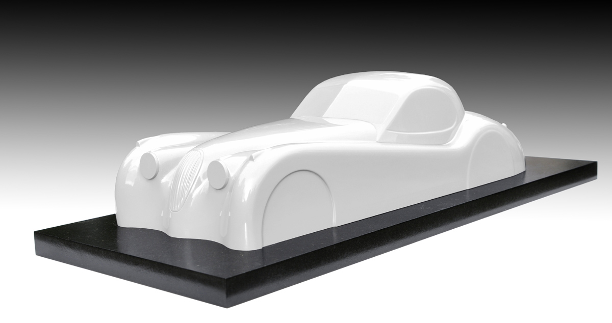 White Jaguar XK Coupe